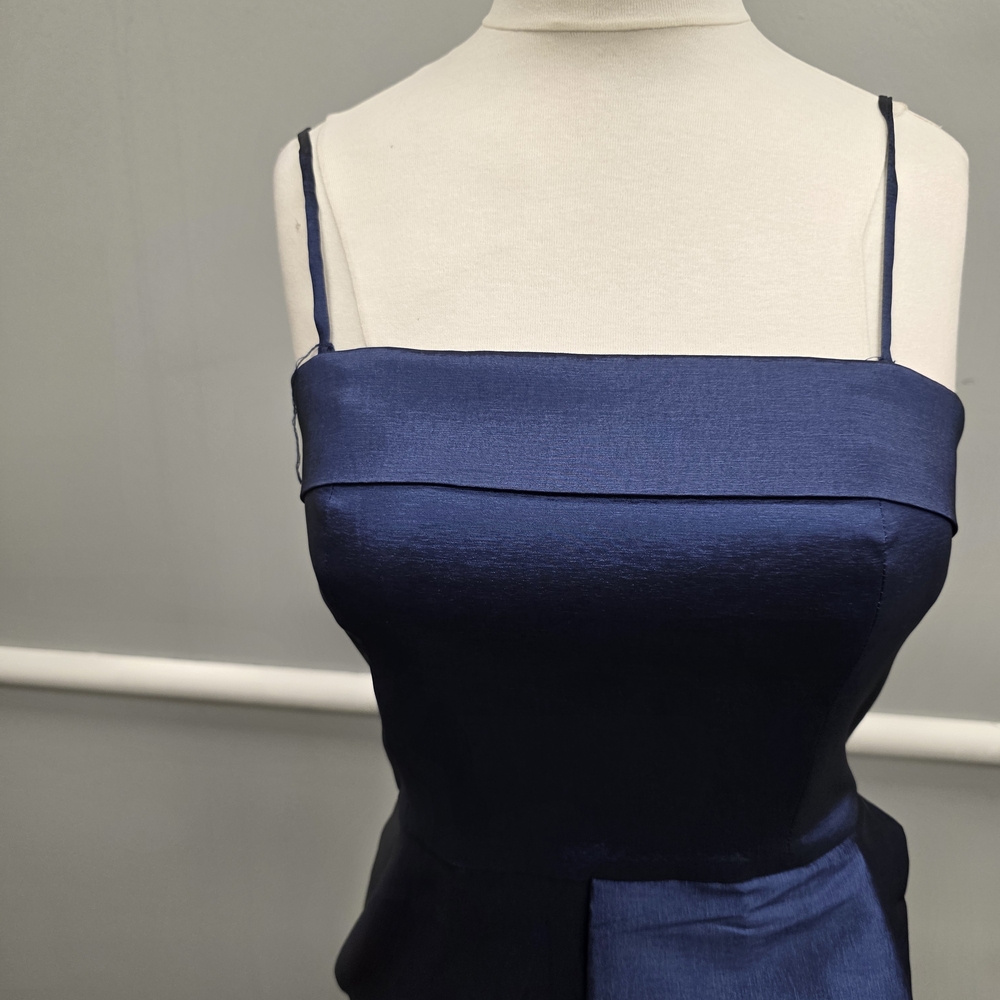 Calvin Klein Strapless Midnight Blue Dress - Picture 2 of 9